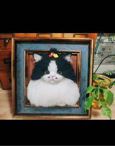 Picture frame pet portrait