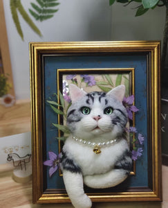 Picture frame pet portrait